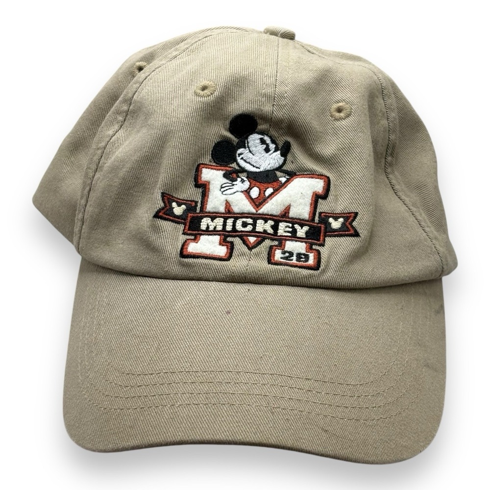 Walt Disney World Mickey Mouse Disney Parks Khaki Cap Hat Adjustable